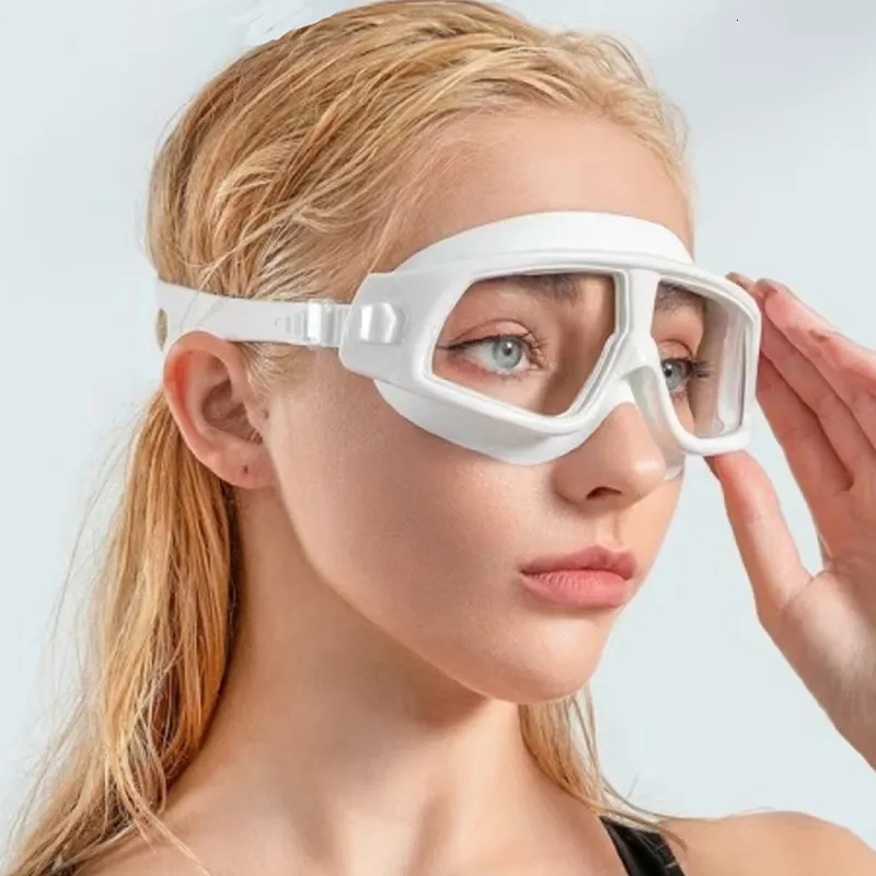 Swimming goggles large eyes hot sale