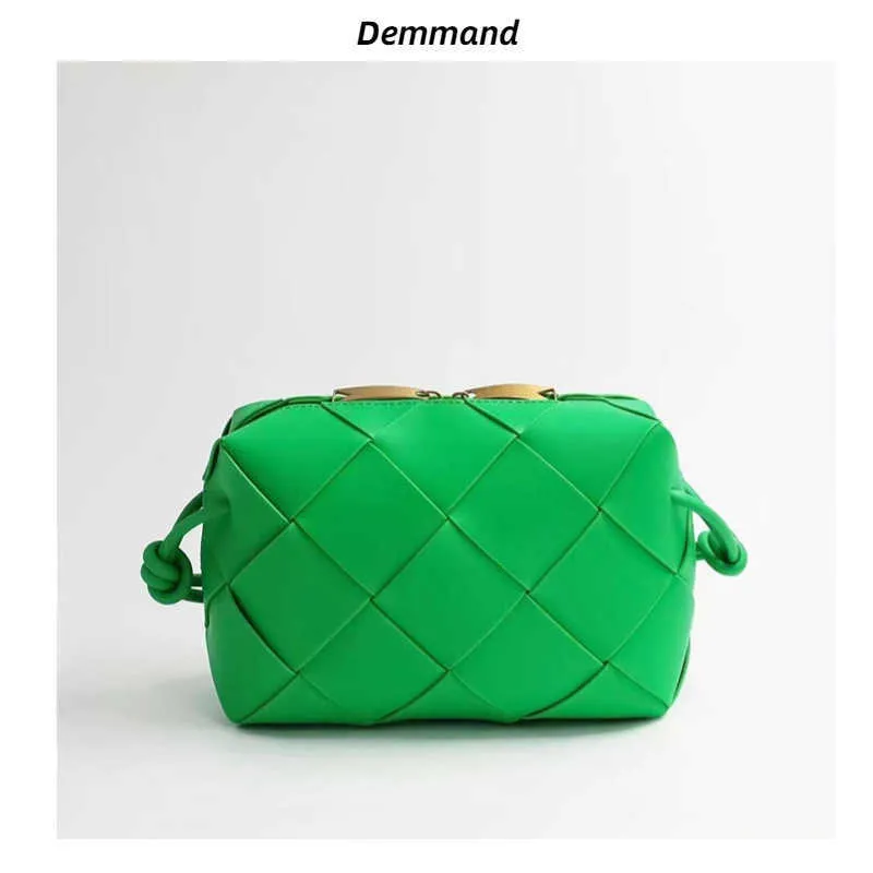 Abottegas Vneta Jodie Mini Teen Intrecciato Designer Tote Lingge Sac à bandoulière en cuir Vert Petit sac Boîte tissée Petit sac carré Unisexe