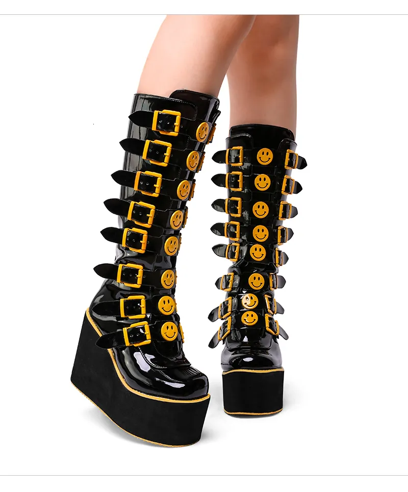 Black And Pink Gothic Platform Wedge Pink Platform Boots For Black And Pink Gothic Platform Wedge Pink Platform Boots For
