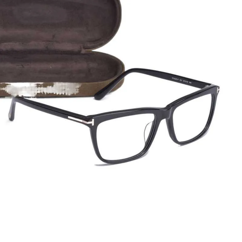 Luxo Tom Designer Letter Óculos de Sol Feminino Masculino Goggle Óculos Armação Óculos Óculos Quadrados Ópticos Vivos Planos