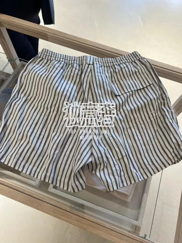 Men Shorts Spring and Summer loro piana Relaxed Leisure Beach Swimming Pants with Pocket Decoration