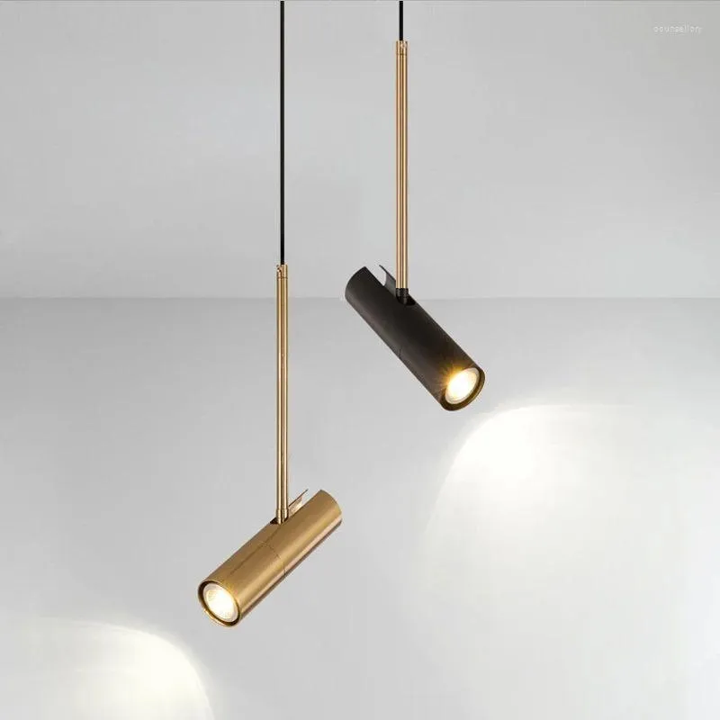 Pendant Lamps Nordic Household Background Wall Cloakroom Gold Led Spotlight Clothing Shop Coffee Light Baby Room Lights