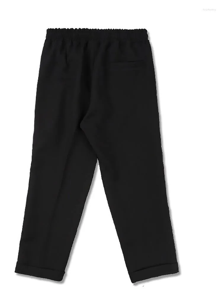 Homme Pantalon Décontracté Lâche Grande Taille Automne Hiver Épaissi Jeunesse Mode Ville Tendance Noir