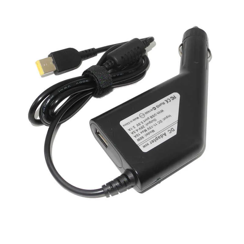 For  Thinkpad 20V 4.5A 90W DC Car  Laptop Adapter