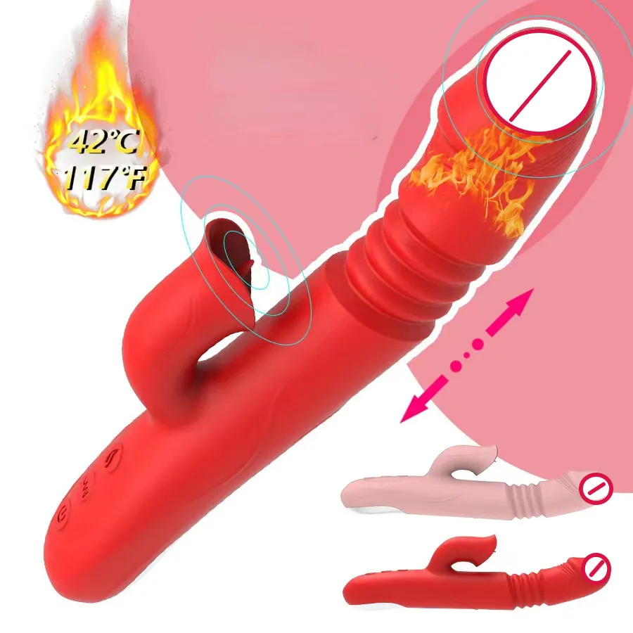 Vibratoren Leistungsstarker Stoßvibrator Weiblicher Klitorissauger Vakuumstimulator Zungenleckdildo Erwachsener liefert Vibro-Sexspielzeug für Frauen 230801