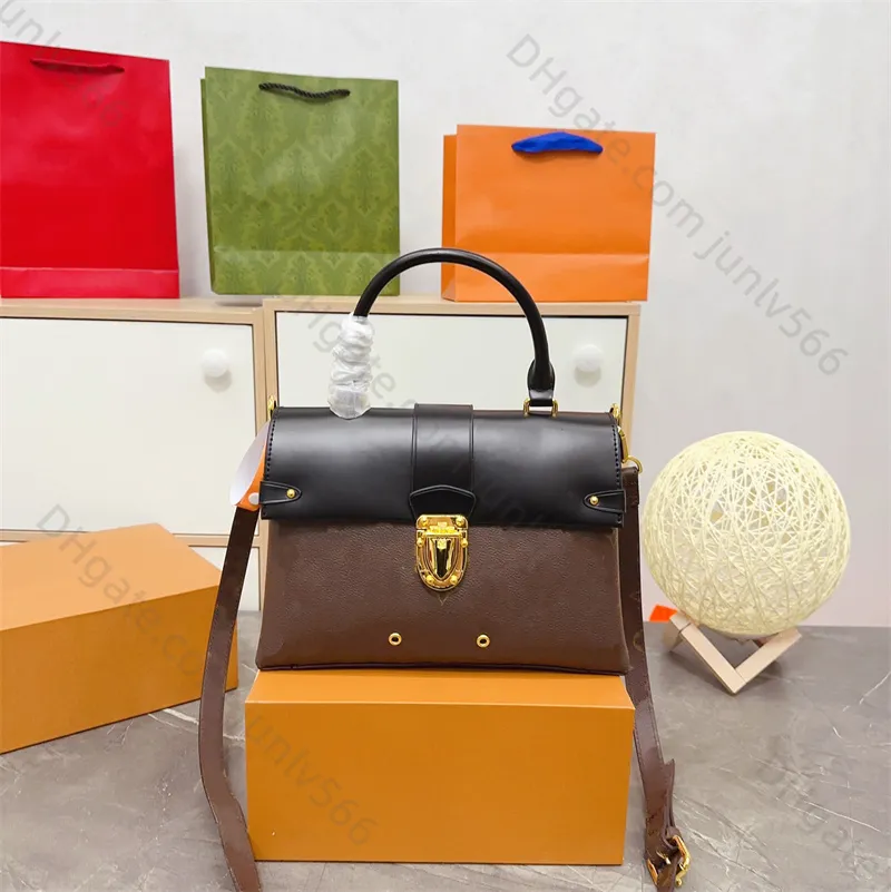 Top quality Latch Handbag Luxury designers One Handle Flip Shoulders bag Woman classics Brown Old Flower Cross body bags clutch totes hobo purses wallet wholesale