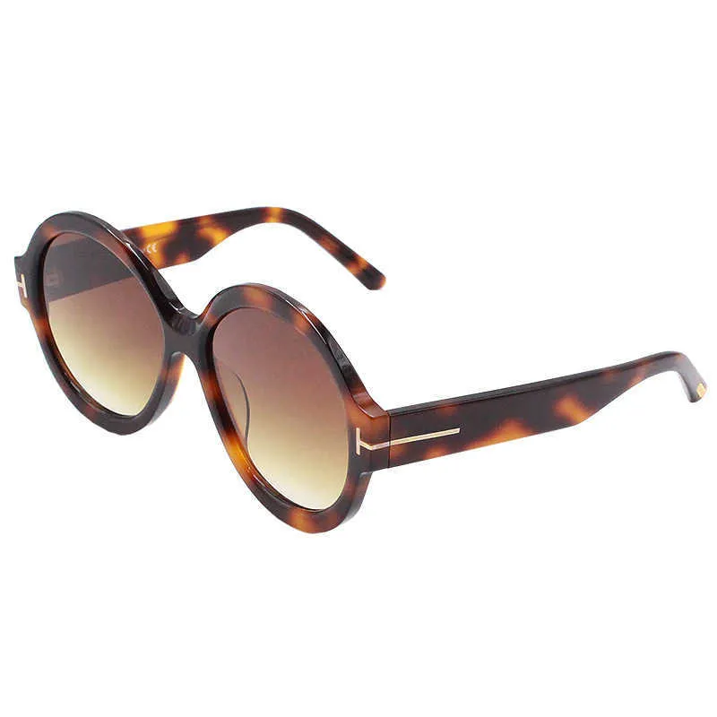 Luksusowe okulary przeciwsłoneczne Tom Projektant Women Mens Ford goggle okulary gradient okrągłe okulary ramy Tale