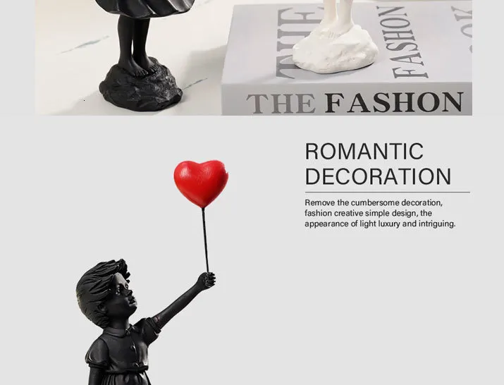 Flying Balloon Girl Figurine Banksy Home Decor Sculpture Flying Balloon Girl Figurine Banksy Home Decor Sculpture