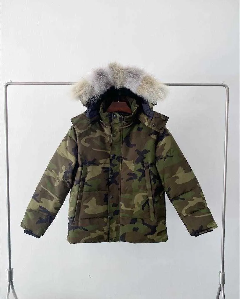 Män puffer jacka gås down coat parka wyndham män designer real coyote päls utomhus vindbrytare jassen ytterkläder huva fyrrure douedoune