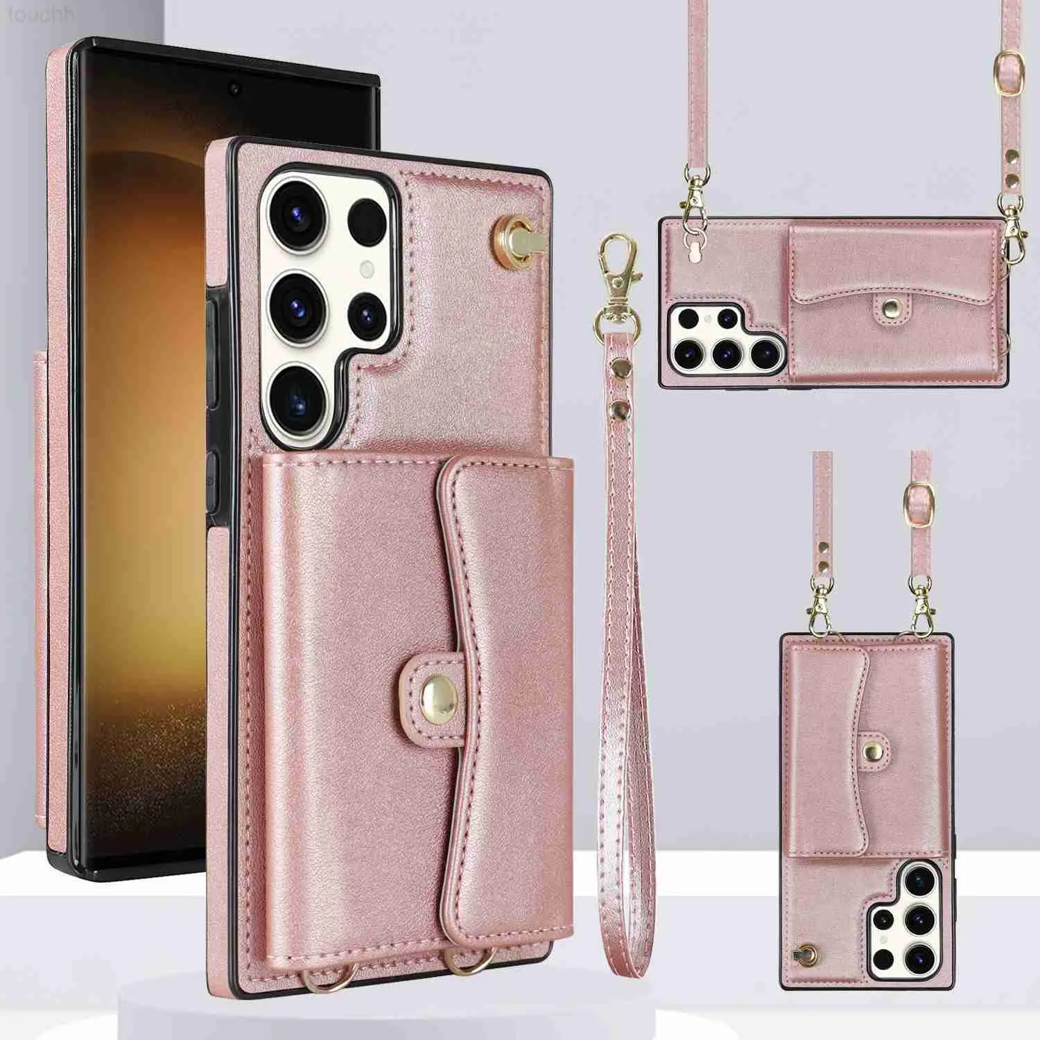 Cell Phone Cases Crossbody Lanyard Cards Holder Wallet Leather Case For iPhone 14 Pro Max 13 12 11 8 7 Plus SE 2022 X XS XR Bag Hand Strap Cover L230731