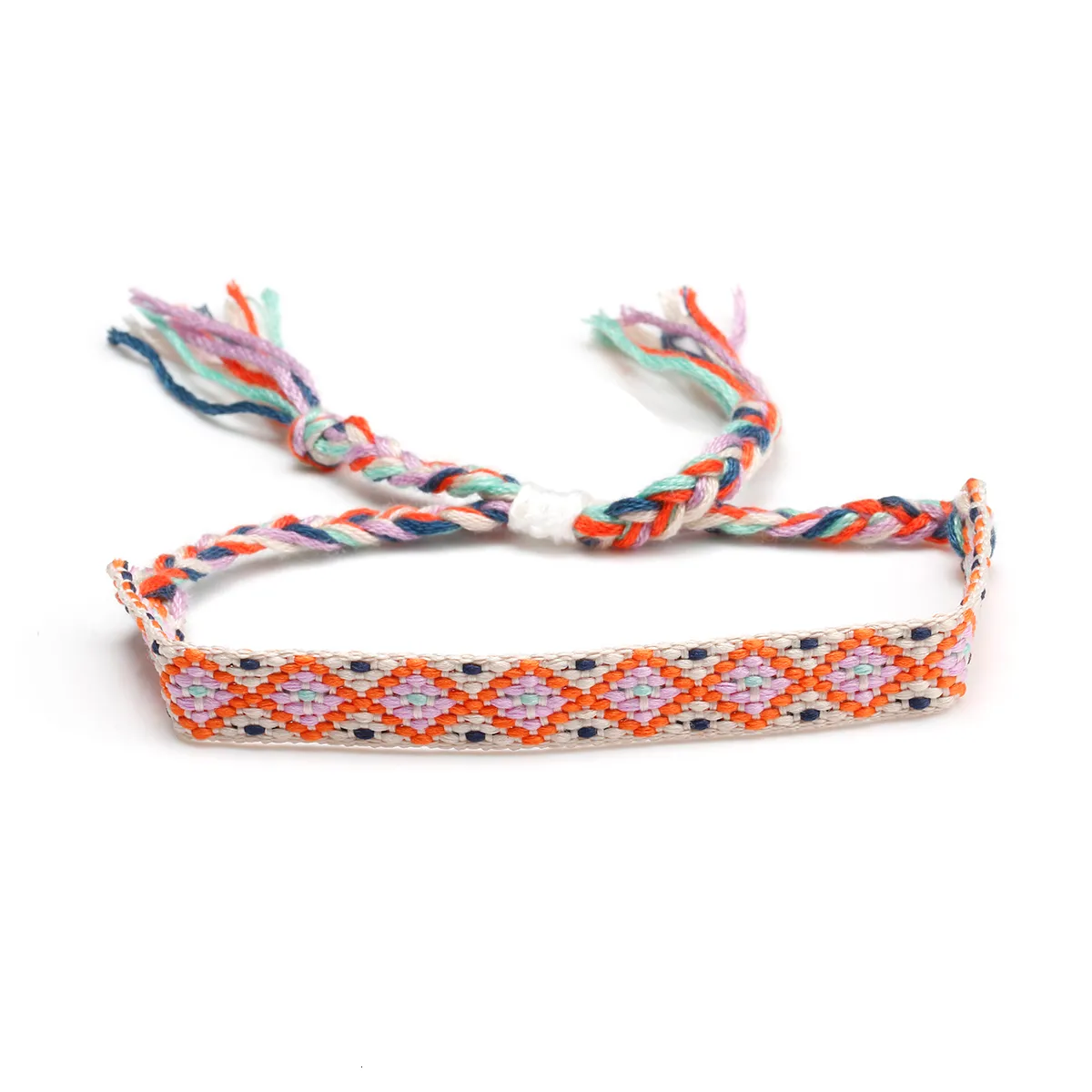 12/24 Pezzi Braccialetti dell'amicizia avvolgenti in tessuto Bracciale dell'amicizia intrecciato fatto a mano Bracciale con perline colorate regolabile per le donne  36