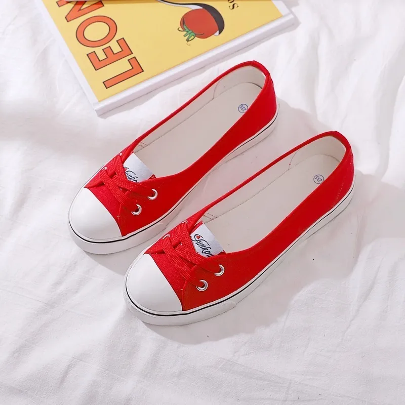 Scarpa Elegante Scarpe Ballerine Mocassini Casual Donna Traspirante Slip On Fashion Canvas Bocca Bassa Poco Profonda 230801 Da 14 53 DHgate