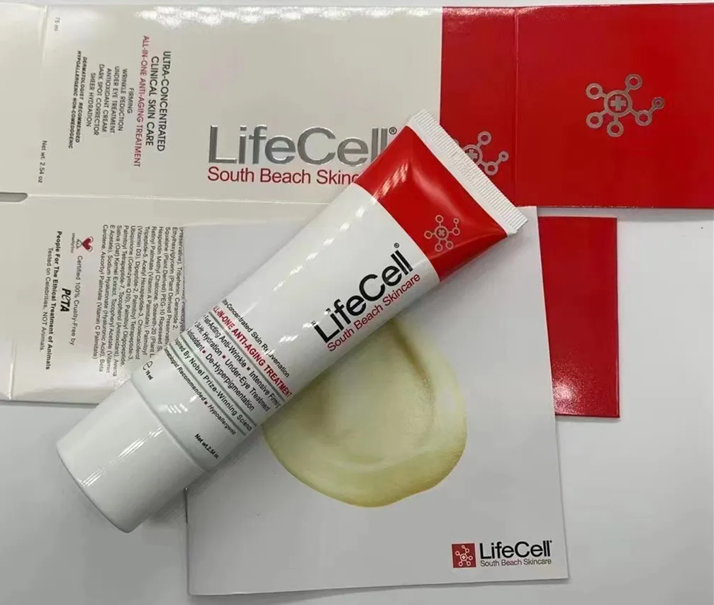 Lifecell south Lifecell Beach LifeCell Vit C Hydraterende gezichtscrème Verstrakking Life Cell huidverzorging 75ml/2.54OZ