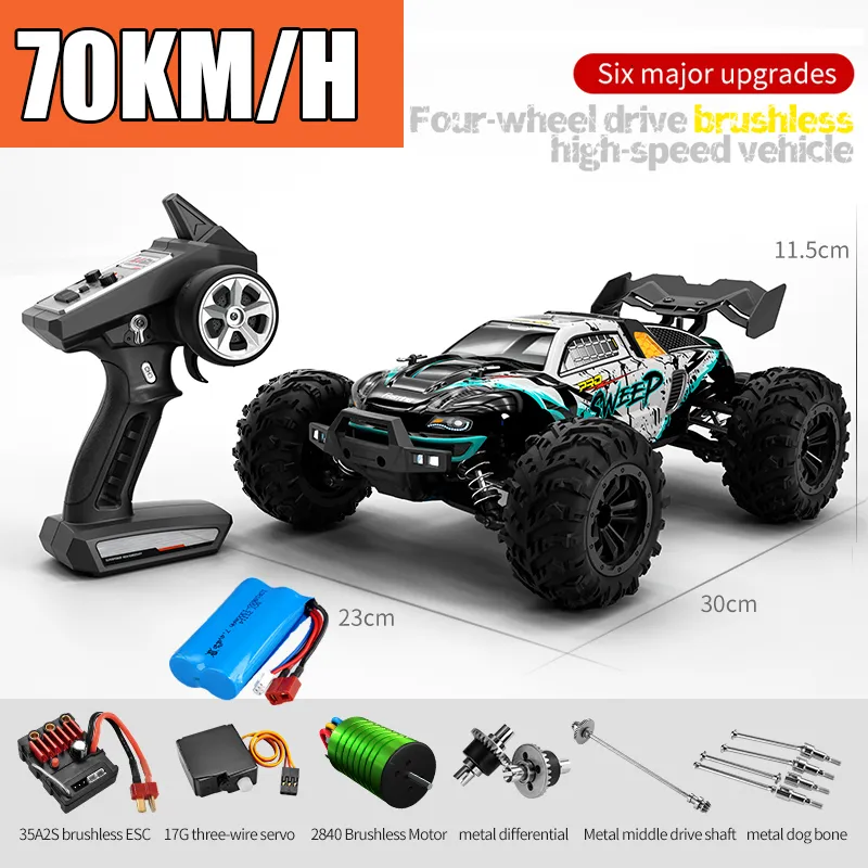 Coche RC 4x4 Súper Rápido, va a 70Km/h - 1:18 - Listo para manejar