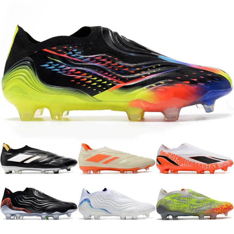 Copa 20 Sense Pure.1 FG Mens Soccer Shoes Cloud Black Black Team Shock Zero x Speedportal Football Boots Boys Outdoor Sports Clits GW3610 HQ8904