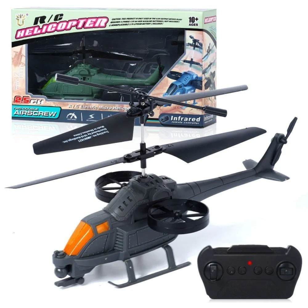 Intelligent UAV -pojkar gåva USB -laddning Drone laddningsbart fjärrkontrollplan Flying Helicopter Toy Aircraft RC Helicopters 230801