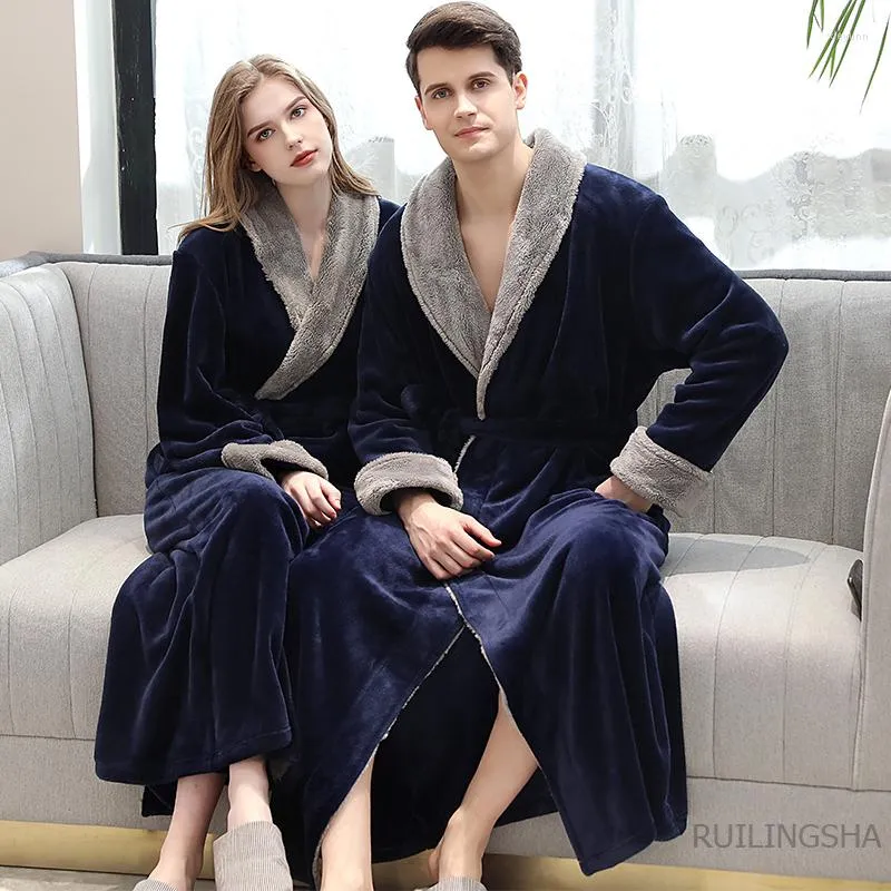 Mens Sleepwear Men Winter Plus Size Long Flannel Warm Bathrobe Coral Fleece  Bath Robe Women Hooded Zipper Dressing Gown Lovers Night Home From Xieyunn,  $29.66 | DHgate.Com