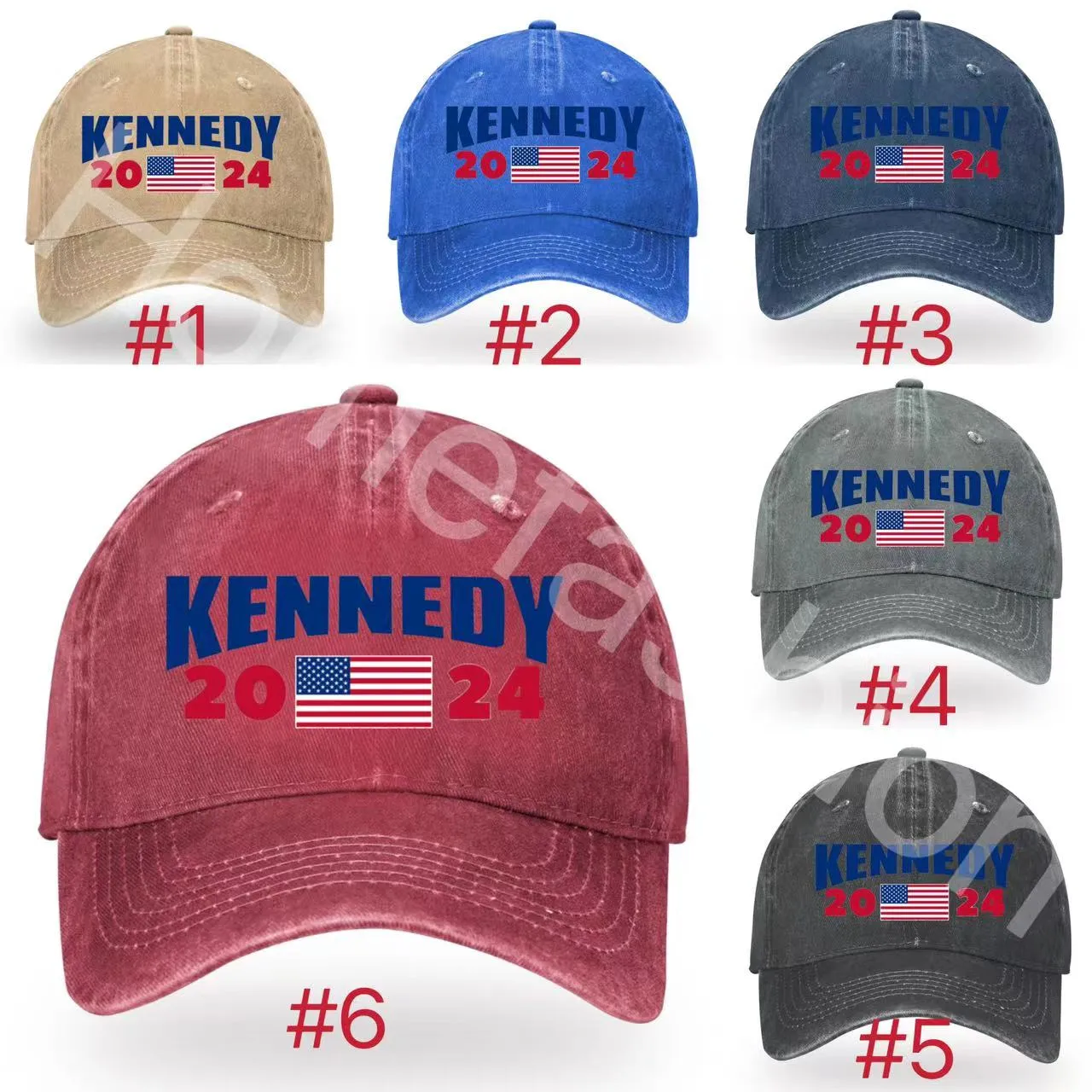 Neue Stil Kennedy 2024 Baseball Kappe Gewaschen Distressed Outdoor Sport Kennedy Präsident Wahl Hut Party Hüte C236