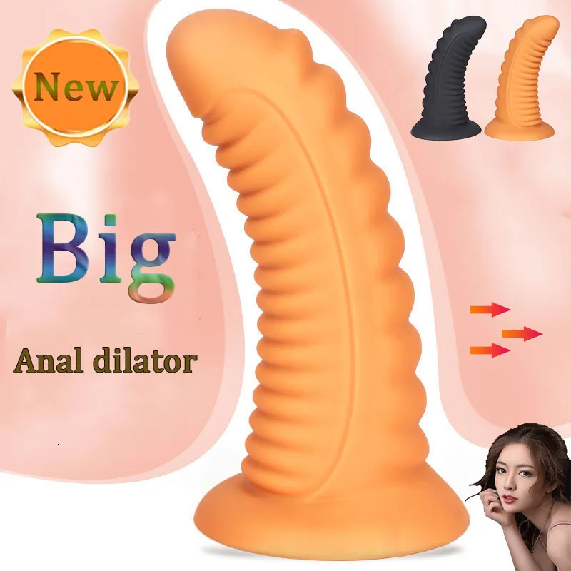 Anal Toys senaste enorma analplugg Super Soft Silicone Dildo Anal Plug Anal Beads Prostate Massage Big Butt Plug Sex Toys For Men Women 230801