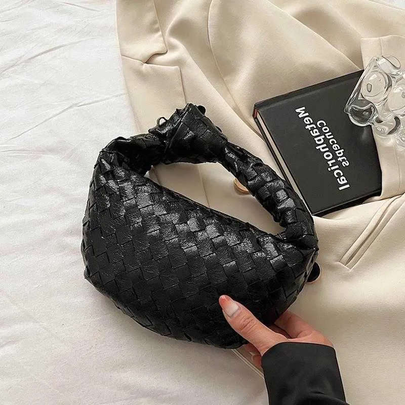 Abottegas Vneta Jodie Mini Teen Intrecciato Designer Tote Woven Small Bag for Women Silver Dumpling Bag High-end Texture Casual Handbag