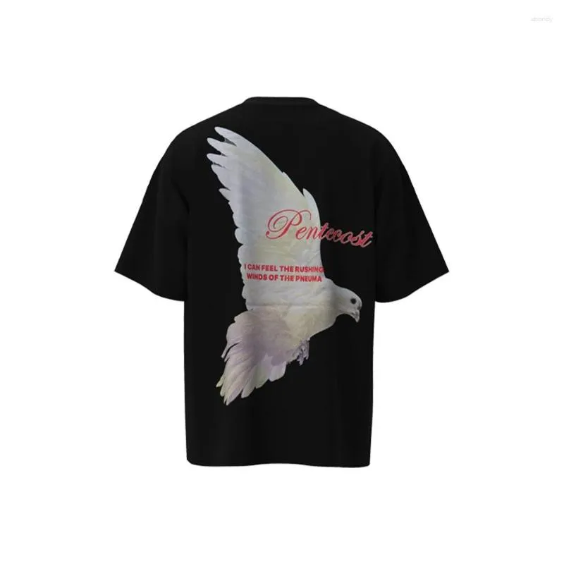 T-shirts pour hommes RIVINGTON Roi Rebis 123 hommes femmes chemise d'été Pigeons Hip Hop haute rue qualité Vintage surdimensionné à manches courtes