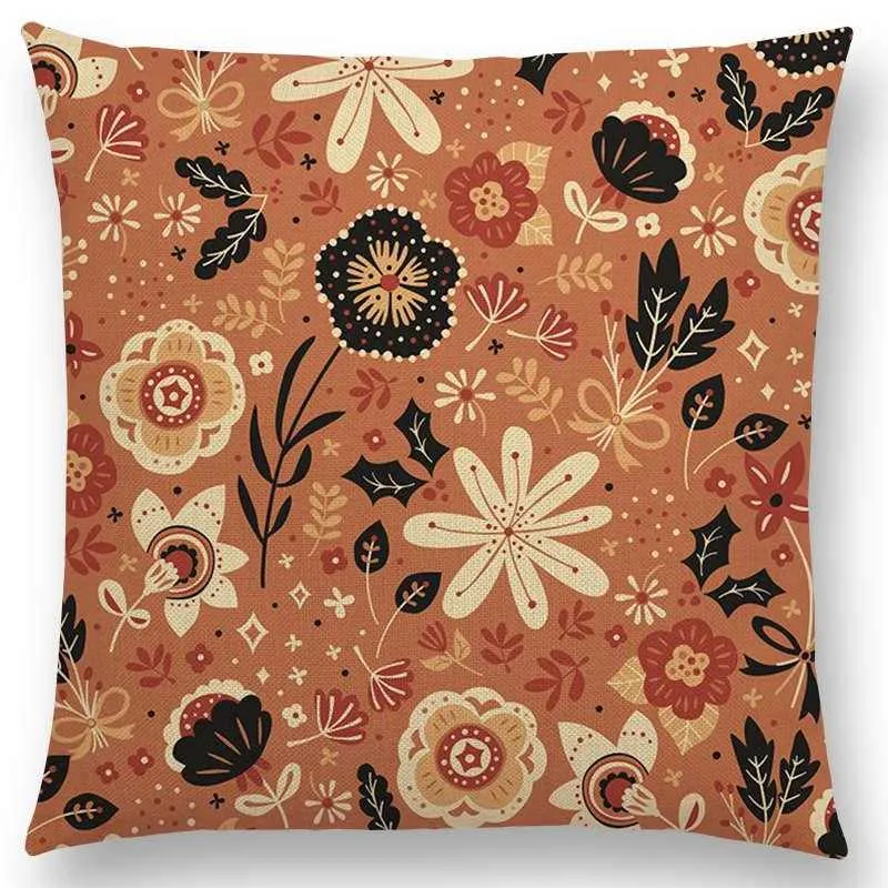 Cushion/Decorative Customizable Throw Cover Home Decor Cute Floral Cushion Cover Designer High Quality Sofa Living Room Cover