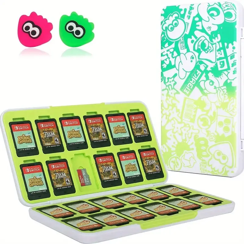 任天堂 - 専用 Nintendo Switch Game Card Case - Portable Game Storage, 24