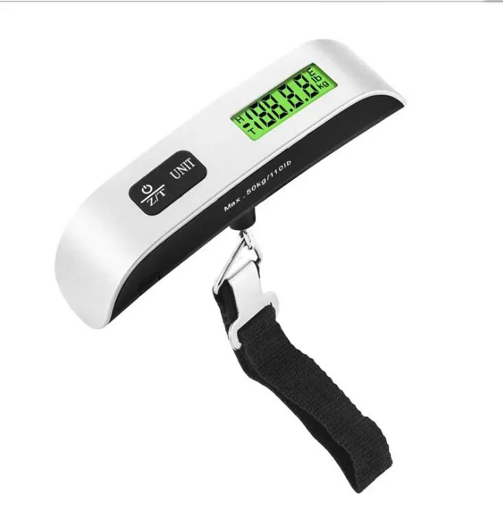 Fashion Weight Scales Portable LCD Display Electronic Hanging Digital Luggage Weighting Scale 50kg*10g 50kg /110lb 9126