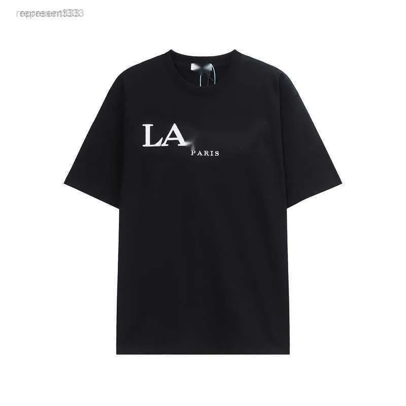 Premium Embroidered Tee Stylish Letter Print Short Sleeve, Comfortable  Round Neck Cotton T-Shirt, High-End Casual Top for Men