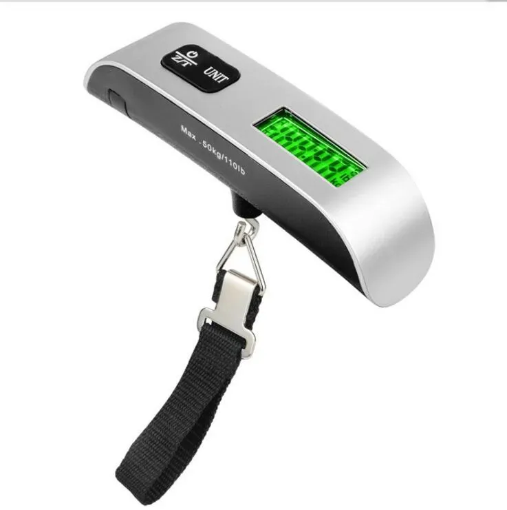 Fashion Weight Scales Portable LCD Display Electronic Hanging Digital Luggage Weighting Scale 50kg*10g 50kg /110lb 9126