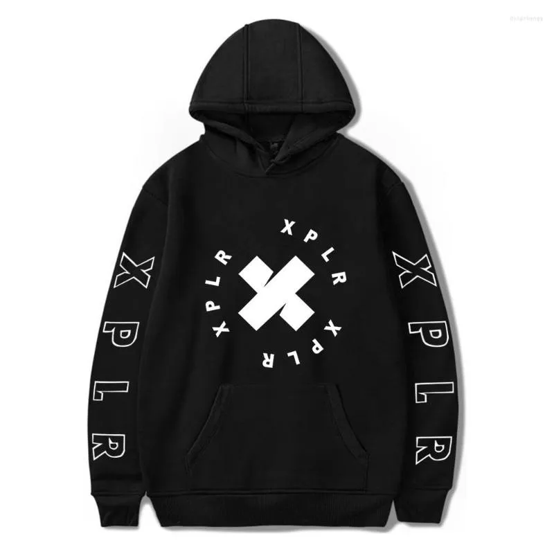 Herren Hoodies Sam und Colby gedruckt XPLR Harajuku Merch für Herren Damen Flame Casual Kapuzenpullover Streetwear Unisex