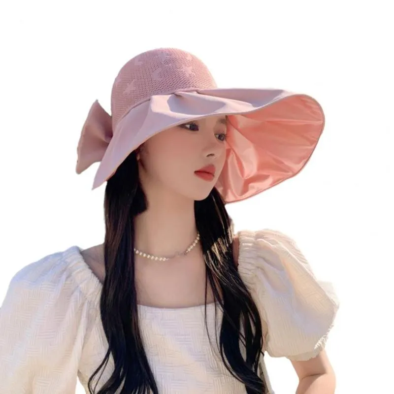 Stylish UV Resistant Hat Pink Brim For Women Sun Protection And Solid Color  Visor Perfect For Summer From Hasheemthabeet, $9.37