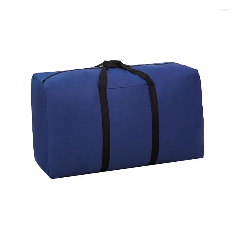 Bolsas de lona Bolsa de equipaje plegable Almacenamiento de ropa de viaje Cremallera de gran capacidad Bolso portátil de tela Oxford