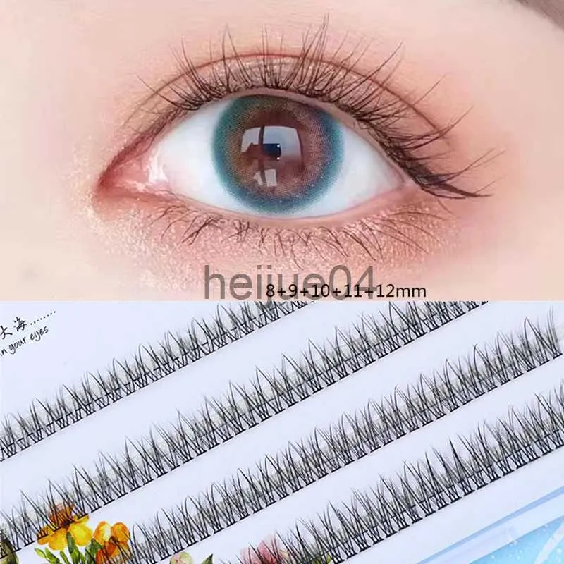 False Eyelashes Dream Deer 120164 Cluster Fishtail Lashes Mixed 811mm MIX False Eyelashes Nature C Curl Individual Cluster Eye Lashes Make Up x0802