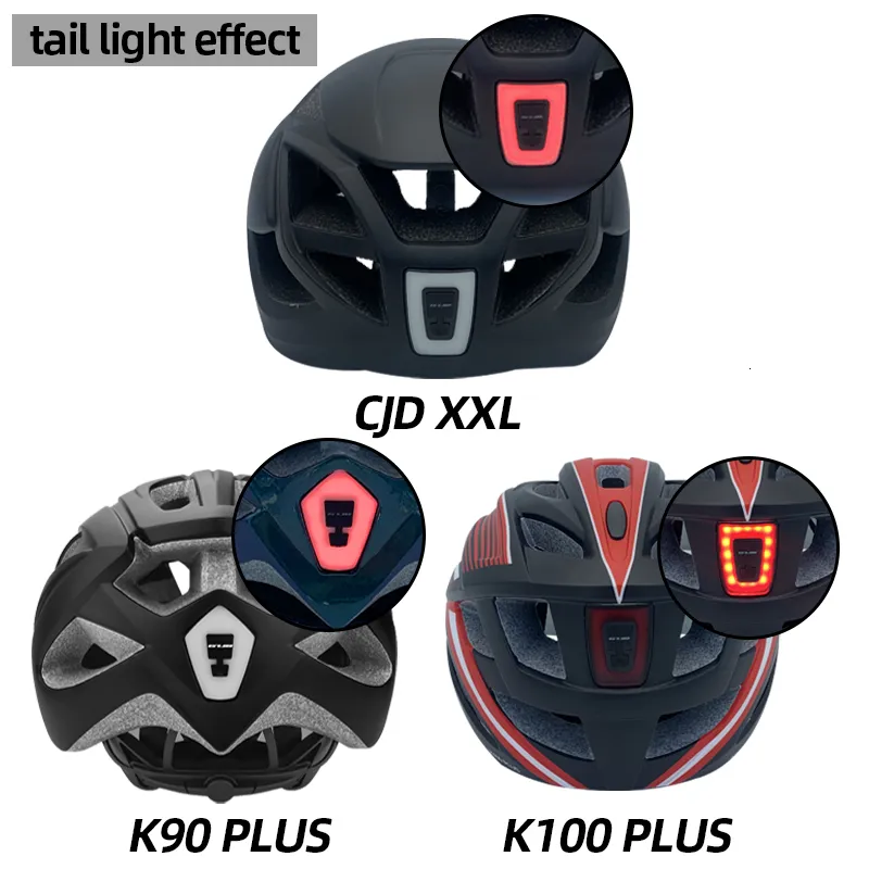Oversized Cycling Helmet with Rear Light & 3 Lenses - Road Bike, Mountain  Bike, Adult Bike Helmet 57-65cm - Premium Safety from Dhgate Cycling Helmets  - price 43.88