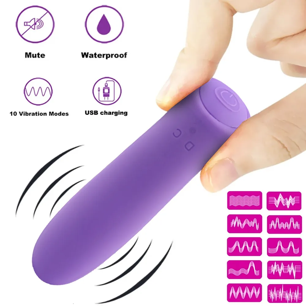 Vibratorer Luxury Mini Bullet Vibrator for Women Sex Toys GSpot Clitoris Stimulator Female Maturbator Vagina Vibration Vuxen Erotic 230801
