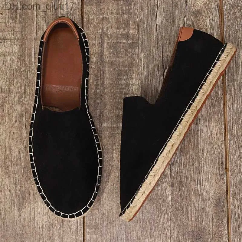 Dress Shoes Chinese style flat shoes Vintage men's casual loafers men's light breathable flat shoes Solid loafers Canvas shoes Z230802