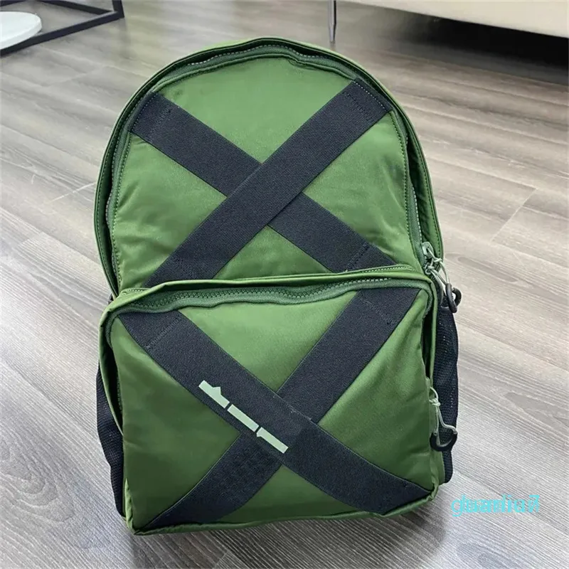 2023-Schoolbag designer mochila Letter Cross Mochila Homens e Mulheres esportes casuais Mochila Alpinismo