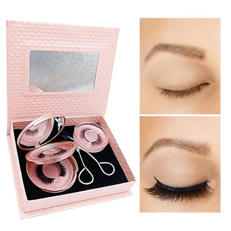 False Eyelashes 3 Pairs Of Magnetic Waterproof Eyeliner And Tweezers Makeup Eyelash Set Gift 230801