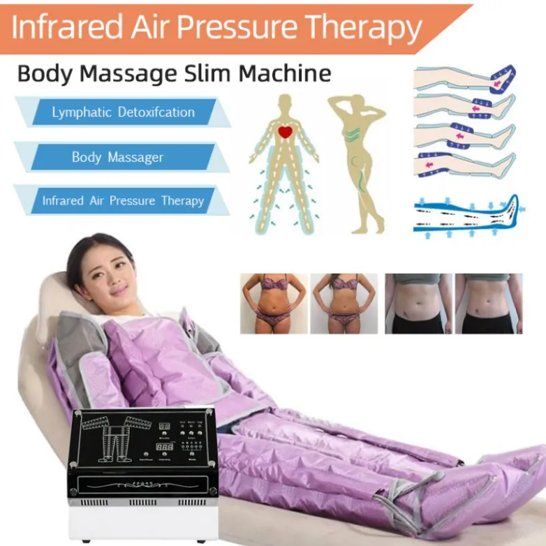 Andere Schönheitsgeräte Ferninfrarotmassage Lymphdrainage Slim-Behandlung Gewichtsverlust Körperentgiftung Hautstraffungsmaschinen Purple Air Pres