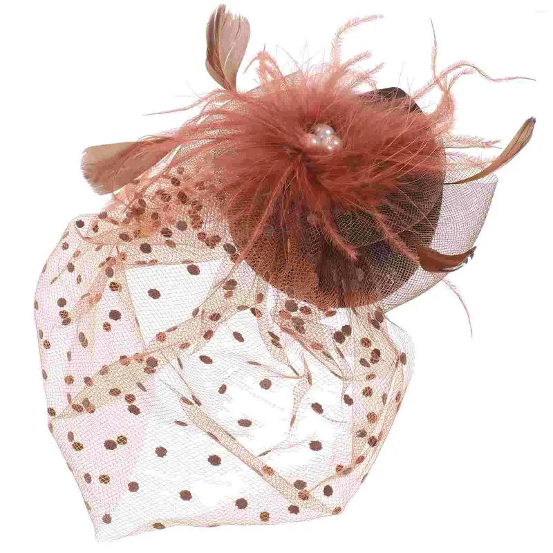 Bandana's Hoge hoed Theekransje Bruidshoofddeksel Bruidshoofddeksels Bruiloft Vlinderdas Vrouwen Hoofdtooi Mesh Fascinators Banket Haaraccessoires