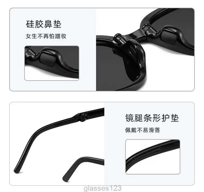 2023 lunettes de soleil design luxe lunettes de soleil pliantes mode conduite lunettes de soleil vacances plage lunettes de plein air 2 couleurs avec box1