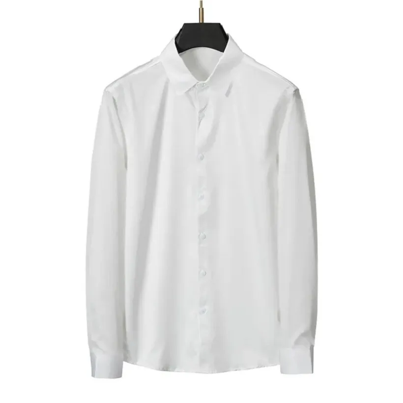 春秋の長袖デザイナーボウリングシャツ高品質のメンファッションソリッドペルレイドプリントボタンダウンドレスシャツマンカジュアルシャツM-3XLフィルックプロセスM-3XL