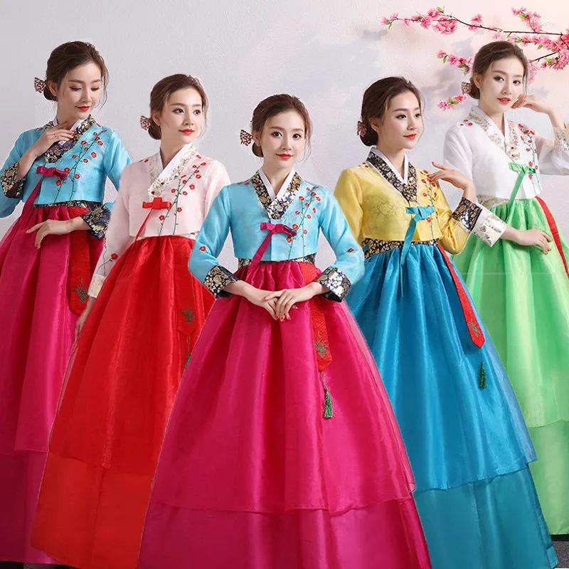 Этническая одежда Женская корейская традиционная костюми