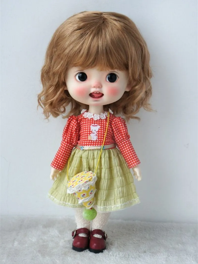 Puppen JD260 Alle Größe Synthetische Mohair BJD Perücke Anzug Für Jungen und Mädchen Stil Mode Lockige Puppe Haar Großhandel Zubehör 230802