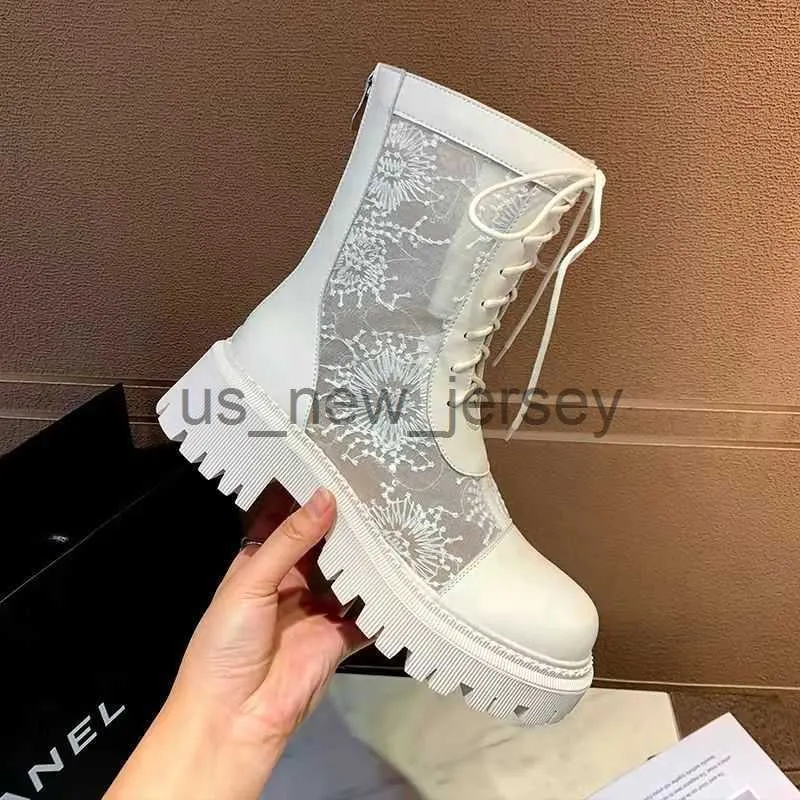 Mesh lace cheap up booties