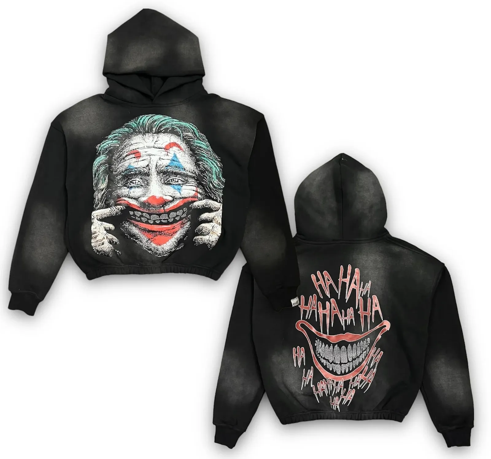 DHgate.com:Y2K Clown Hoodie - Mens Oversized Hiphop