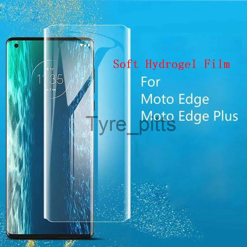 Mobiele Telefoon Screen Protectors Volledige Cover voor Motorola Edge + Screen Protector 3D Gebogen Ultra Clear Hydrogel Film voor Moto edge Plus x0803