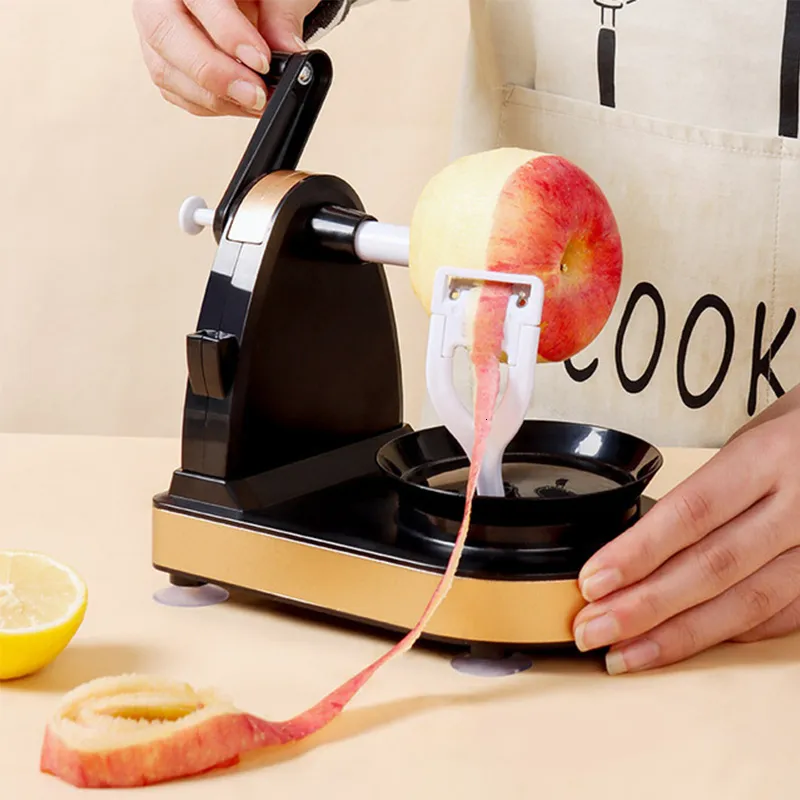 Fruit Vegetable Tools Multifunction Rotary Peeler Manual Apple Machine With Cutting Slicer Kitchen Gadgets 230802