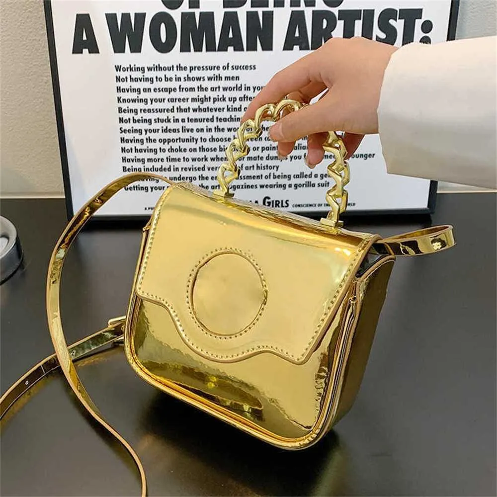 Designertassen Handtassen Crossbodytassen voor dames Onderscheidend Licht Luxe Eén schouder Cross Body Draagbaar Veelzijdig Kleine vierkante tas met logo